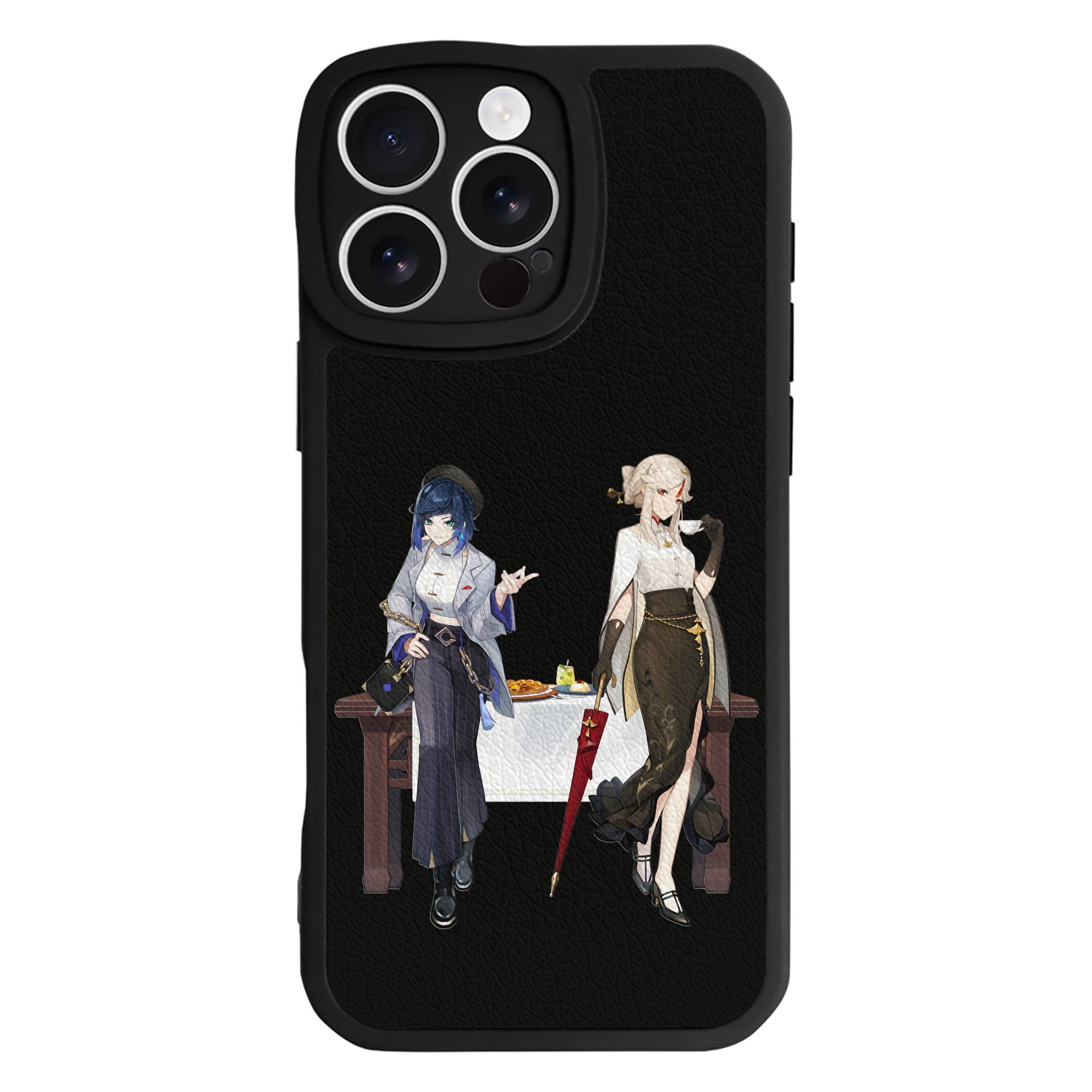げんし神 夜兰 やらん genshin Yaran 【iPhone 16シリーズ対応】シリコンスマホケース（レザー調） 材質：シリコン
